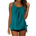 thumbnail image 1 of FDGIU ‌‌‌‌‌‌Women's Blouson Tankini Top Loose Fit Modest Swim Top Comfortable Banded Bottom Bathing Suit Top for Beach Pool Summer Outfits, 1 of 7
