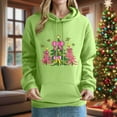 thumbnail image 1 of FDGIU ‌Women's Christmas Hoodies 2025 - Oversized Xmas Tree Print Sweatshirt, Long Sleeve Holiday Pullover Tops, 1 of 4