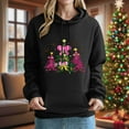thumbnail image 1 of FDGIU ‌Women's Christmas Hoodies 2025 - Oversized Xmas Tree Print Sweatshirt, Long Sleeve Holiday Pullover Tops, 1 of 4