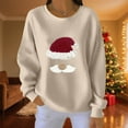 thumbnail image 1 of FDGIU Women's Christmas Sweatshirt 2025, Cute Funny Graphic Print Pullover, Long Sleeve Crew Neck Keep Warm Holiday Top, 1 of 4