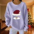 thumbnail image 1 of FDGIU Women's Christmas Sweatshirt 2025, Cute Funny Graphic Print Pullover, Long Sleeve Crew Neck Keep Warm Holiday Top, 1 of 4