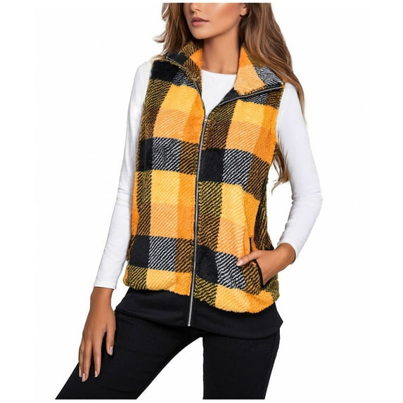 FDGIU Women's Flannel Shacket - Fleece Lined Hooded Jacket, Casual Long Sleeve Loose Fit Plaid Outerwear for Fall Winter Fashion