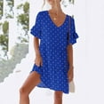 thumbnail image 1 of FDGIU Women's Floral T-Shirt Dress - Loose Mini Sundress with Pockets, Ideal Beach Cover Up for Summer, 1 of 6