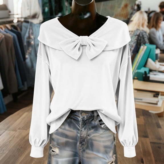 FDGIU ‌‌‌‌Women's Long Sleeve Tops - Blouse Dressy Casual Shirts Fall Winter Business Work Outfits