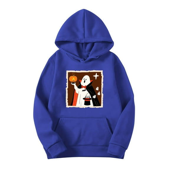 FDGIU Women's Loose Cute Crewneck Pullover, Halloween Graphic Tees for Women, Pumpkin Long Sleeve Tops, Soft Breathable Casual Top,Oversized Hooded Sweatshirts Fall