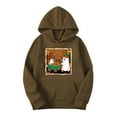 thumbnail image 1 of FDGIU Women's Loose Cute Crewneck Pullover, Halloween Graphic Tees for Women, Pumpkin Long Sleeve Tops, Soft Breathable Casual Top，Oversized Hooded Sweatshirts Fall, 1 of 6