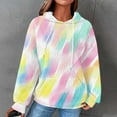 thumbnail image 1 of FDGIU Women's Oversized Fleece Hoodie 2025 - Cozy Winter Sweatshirt with Pocket & Drawstring, Casual Long Sleeve Pullover for Fall Fashion, Loose Fit Workout & Lounge Tops, 1 of 6