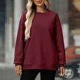thumbnail image 1 of FDGIU‌ Women's Oversized Fleece Sweatshirt 2025 - Trendy Crewneck Pullover with Pocket - Cozy Loose Fit Hoodie & Long Sleeve Tops - Fall Winter Fashion Casual Outfits, 1 of 7