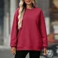 thumbnail image 1 of FDGIU‌ Women's Oversized Fleece Sweatshirt 2025 - Trendy Crewneck Pullover with Pocket - Cozy Loose Fit Hoodie & Long Sleeve Tops - Fall Winter Fashion Casual Outfits, 1 of 7