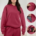 thumbnail image 1 of FDGIU Women's Oversized Hoodies 2025 - Fleece Pullover Sweatshirts with Pockets, Fall Fashion Winter Clothes, 1 of 7