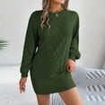 thumbnail image 1 of FDGIU Women's Oversized Knit Sweater 2025 - Chunky Solid Color Crew Neck Pullover, Warm Winter Fall Top, Cozy Casual Loose Fit, 1 of 7