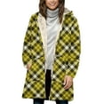 thumbnail image 1 of FDGIU Women's Oversized Plaid Flannel Shacket - Sherpa Lined Zip Up Hooded Warm Jacket, 1 of 5