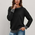 thumbnail image 1 of FDGIU Women's Oversized Sweatshirt 2025 - Trendy Gradient Crewneck Pullover, Lightweight Long Sleeve Tops for Summer & Fall, Casual Loose Fit Athletic Blouse & Tunic, 1 of 5