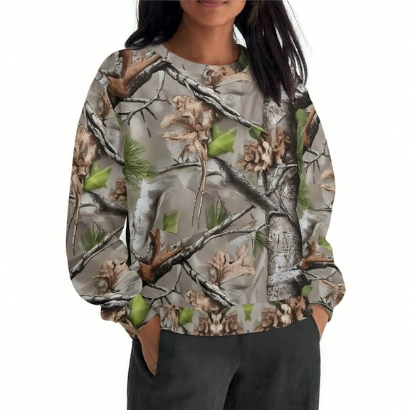 FDGIU Women's Oversized Sweatshirts 2025 - Fleece Pullover Crewneck Long Sleeve, Comfy Fall Winter Tops Casual Outfits