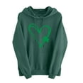 thumbnail image 1 of FDGIU ‌‌‌‌‌Women's Plus Size Saint Patrick's Day Sweatshirt - Oversized Green Shamrock Print Long Sleeve Pullover, 1 of 6