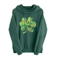 thumbnail image 1 of FDGIU ‌‌‌‌‌Women's Plus Size Saint Patrick's Day Sweatshirt - Oversized Green Shamrock Print Long Sleeve Pullover, 1 of 6