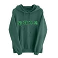 thumbnail image 1 of FDGIU ‌‌‌‌‌Women's Plus Size Saint Patrick's Day Sweatshirt - Oversized Green Shamrock Print Long Sleeve Pullover, 1 of 6