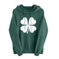 thumbnail image 1 of FDGIU ‌‌‌‌‌Women's Plus Size Saint Patrick's Day Sweatshirt - Oversized Green Shamrock Print Long Sleeve Pullover, 1 of 6