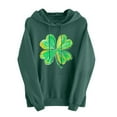 thumbnail image 1 of FDGIU ‌‌‌‌‌Women's Plus Size Saint Patrick's Day Sweatshirt - Oversized Green Shamrock Print Long Sleeve Pullover, 1 of 6