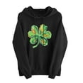 thumbnail image 1 of FDGIU ‌‌‌‌‌Women's Plus Size Saint Patrick's Day Sweatshirt - Oversized Green Shamrock Print Long Sleeve Pullover, 1 of 6