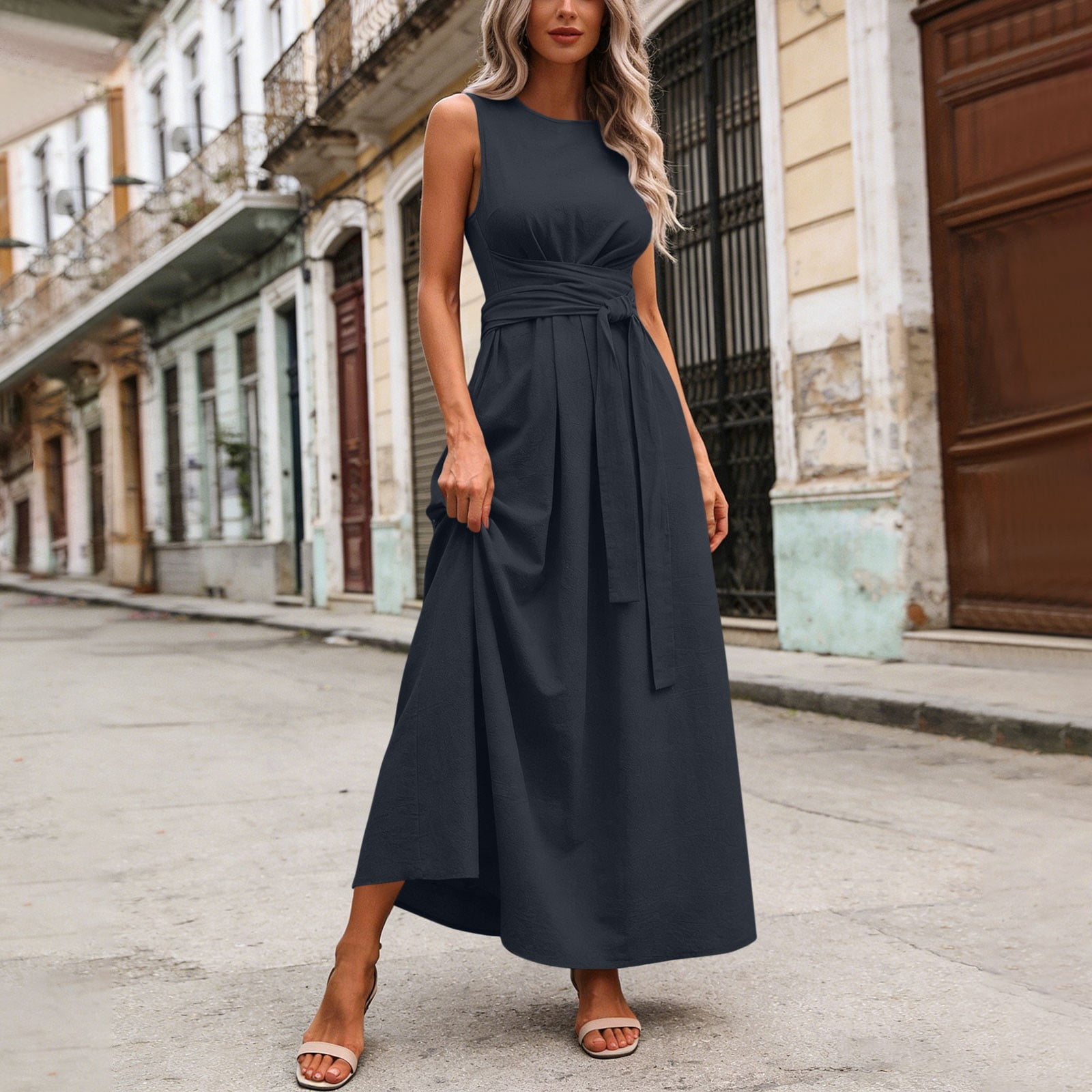 tie waist dress Shall Collar Linen Dress, Maxi Wrap Linen Dress, Summer Linen Dress, Gray Linen Maxi Dress, Plus Size Wrap Dress, Boho Plus Size Linen Dress, S /