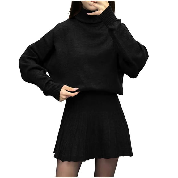 FDGIU ‌‌‌‌‌‌‌Women's Sweater Dress - Long Sleeve Ribbed Knit Maxi Bodycon, Slim Fit A Line Crewneck Fall Dress
