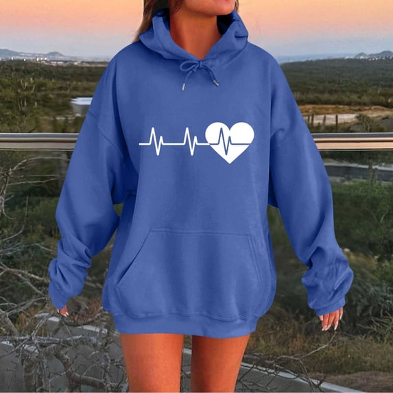 FDGIU Women's Trendy Oversized Hoodie 2025 - Fleece Pullover with Pocket, Winter Fall Fashion Sweatshirt for Cozy Loungewear & Plus Size Outfits