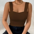 thumbnail image 1 of FDGIU Women's V Neck Tank Tops - Solid Color Sleeveless Blouse for Business Casual Summer Cami, 1 of 4