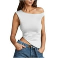 thumbnail image 1 of FDGIU Women's V Neck Tank Tops - Solid Color Sleeveless Blouse for Business Casual Summer Cami, 1 of 5