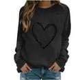 thumbnail image 1 of FDGIU Women's Valentine's Day Sweatshirt - Cute Red Graphic Pullover, Warm & Soft Comfy Holiday Gift, 1 of 3