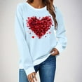 thumbnail image 1 of FDGIU Women's Valentine's Day Sweatshirt - Cute Red Graphic Pullover, Warm & Soft Comfy Holiday Gift, 1 of 7