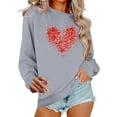 thumbnail image 1 of FDGIU Women's Valentines Day Cute Pullover - Crewneck Sweatshirt Warm Comfy Funny Love Gift Top, 1 of 6
