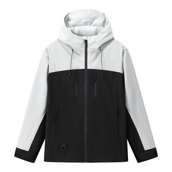 FDGIU Women's Lightweight Windbreaker Jacket 2025 Fall - Zip Up Hooded Outdoor Coat, Casual Long Sleeve Outerwear