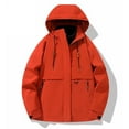 thumbnail image 1 of ‌FDGIU Women's Zip Up Waterproof Rain Jacket with Hood - Lightweight Windbreaker for Outdoor Hiking, Casual Loose Fit with Pockets, 1 of 5