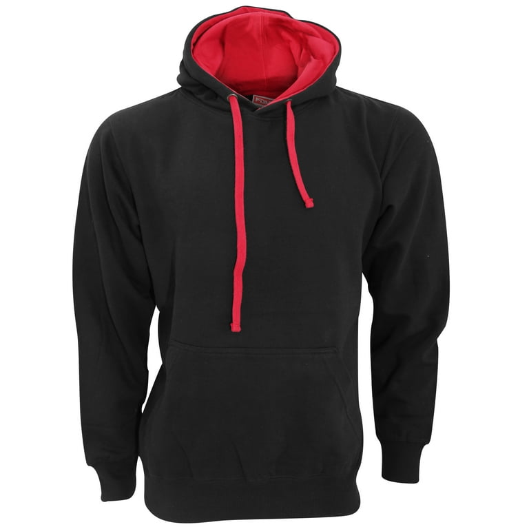 FDM Contrast Hooded Sweatshirt / Hoodie (300 GSM) - Walmart.com