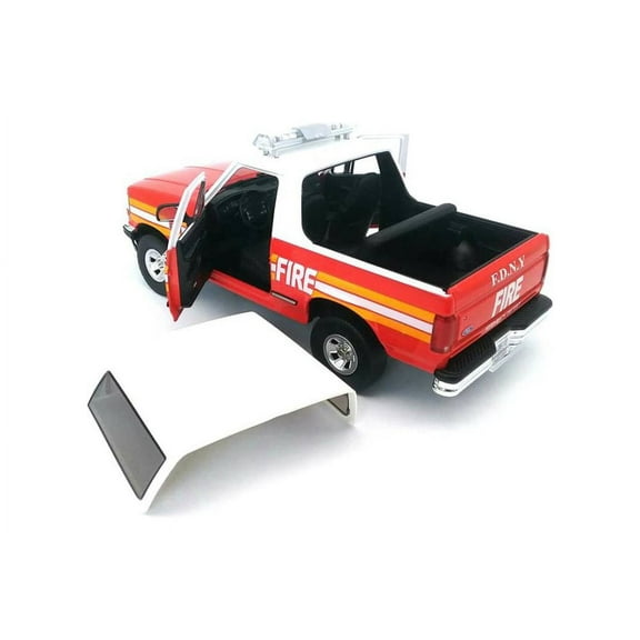 FDNY 1996 Ford Bronco, Red /White - Greenlight 19118 - 1/18 Scale Diecast Model Car
