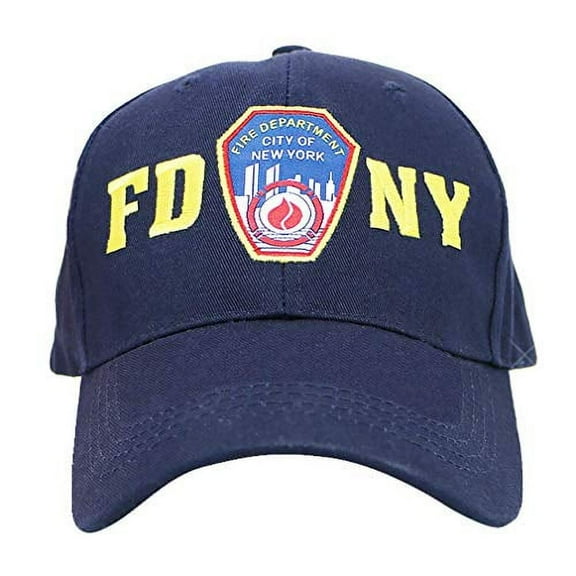 FDNY Cap Navy Baseball Cap New York Fire Department Adult Hat Size Adjustable Strap