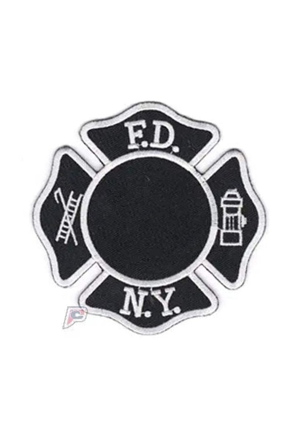 FDNY Fire Department City of New York Black and White Patch