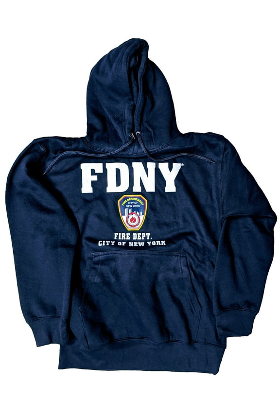 Hoodie Sweatshirt New York City Fire Department Navy Small