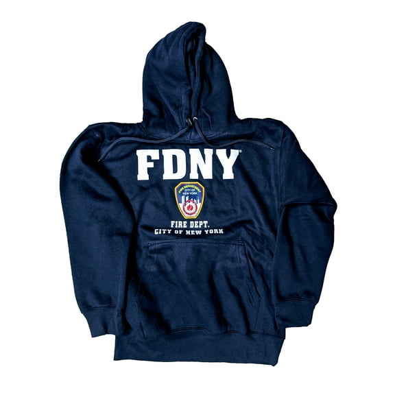 FDNY Hoodie Sweatshirt New York City Fire Department Navy XL