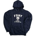 thumbnail image 1 of FDNY Hoodie Sweatshirt New York City Fire Department Screen Printed Shield L..., 1 of 2