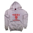 thumbnail image 1 of FDNY Kids Hoodie Red Print Sweatshirt Gray Medium10-12, 1 of 2