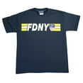 thumbnail image 1 of FDNY Kids Short Sleeve Tee 200Feet Back, Navy, Medium, 1 of 2