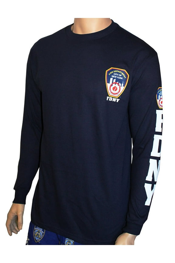 Long Sleeve Officially Licensed Keep Back 200 Feet T-Shirt Navy Xl