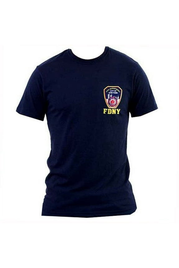 Men's Tee Embroidered Patch Navy Blue, Medium