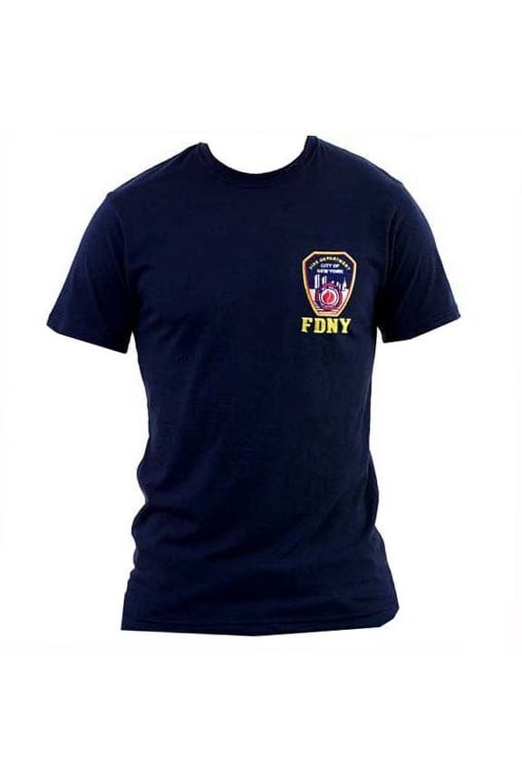 Men's Tee Embroidered Patch Navy Blue, XL