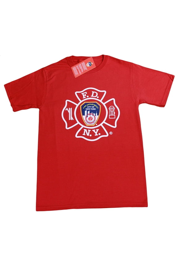 Mens Short Sleeve Screen Print T-Shirt Red Small