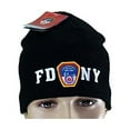 thumbnail image 1 of FDNY No Fold Winter Hat Beanie Skull Cap Officially Licensed Black, 1 of 1