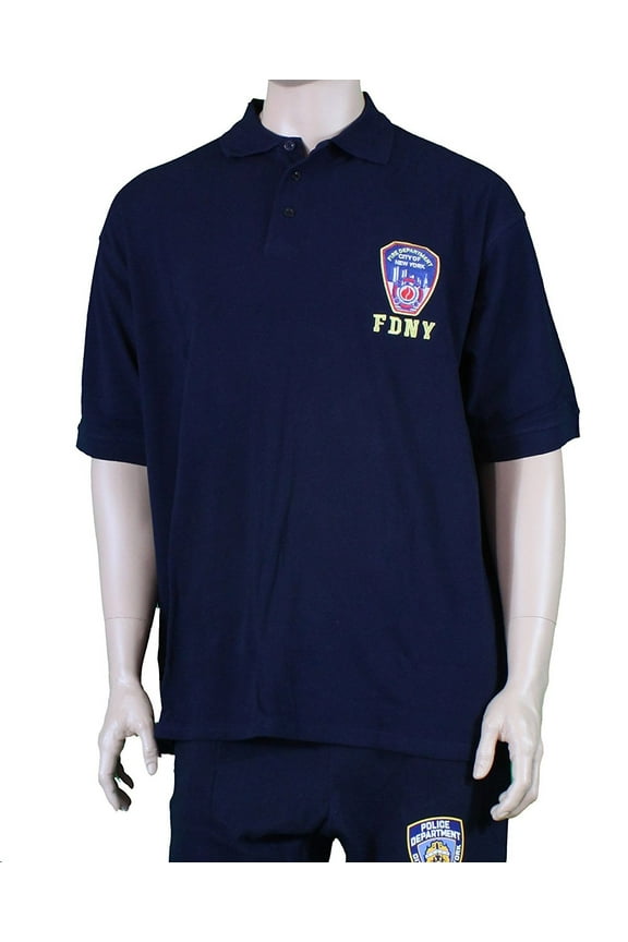 Official Embroidered Logo Polo Shirt Navy Large