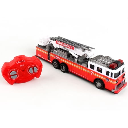 FDNY: Radio Control Ladder Fire Truck 11" - Lights & Sound, Daron Worldwide, Ages 3+